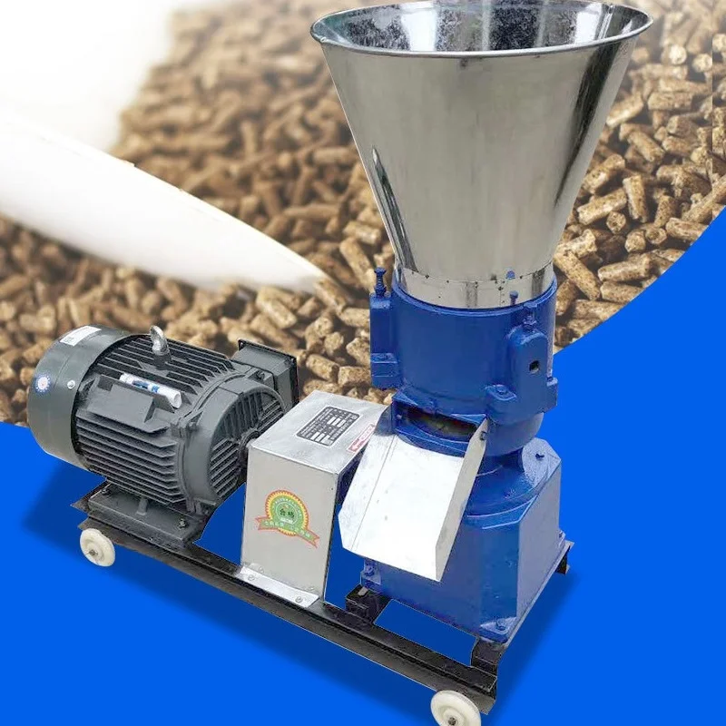 Hot Koop Gevogelte Kip Feed Productie Slijpmachine Dier Vis Voedsel Verwerking Vee Varken Zaaien Feed Pellet Making Machine