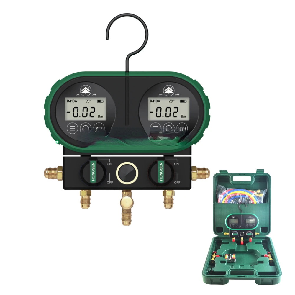 

Refrigerant manifold gauge digital manifold gauge set HVAC Air conditioning refrigerant digital pressure gauge DVS60