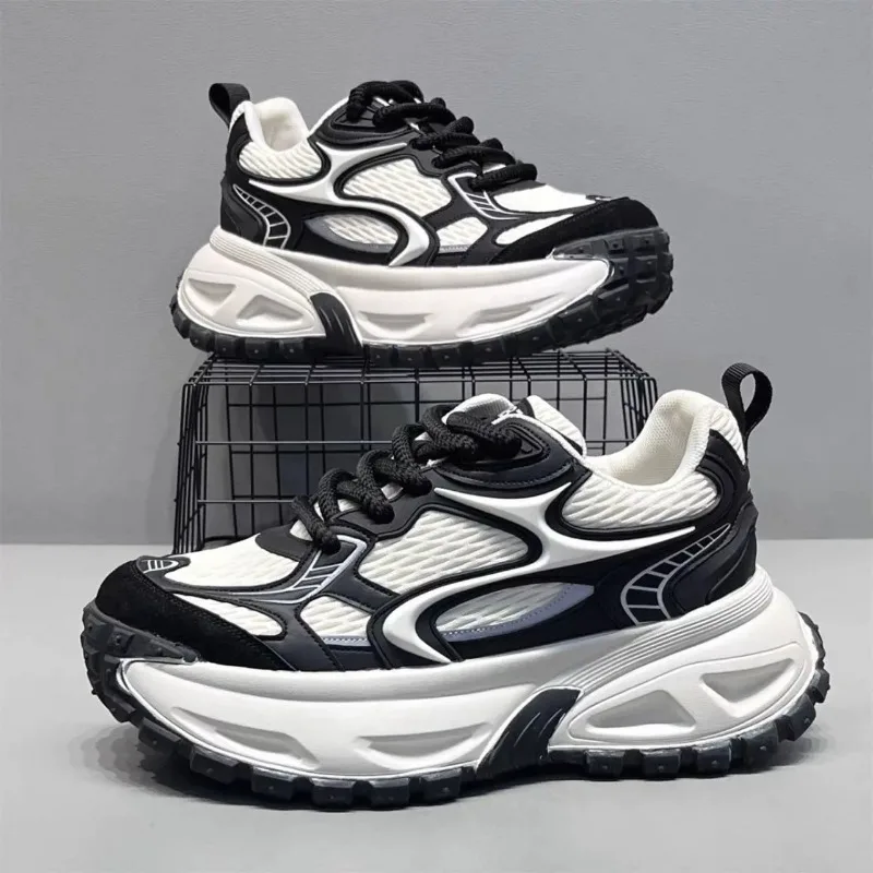 

Shoes for Men Mesh Breathable Platform Sneakers Light Luxury High-end Casual Men Shoes Trend Comfort Men Shoes Кроссовки Мужские