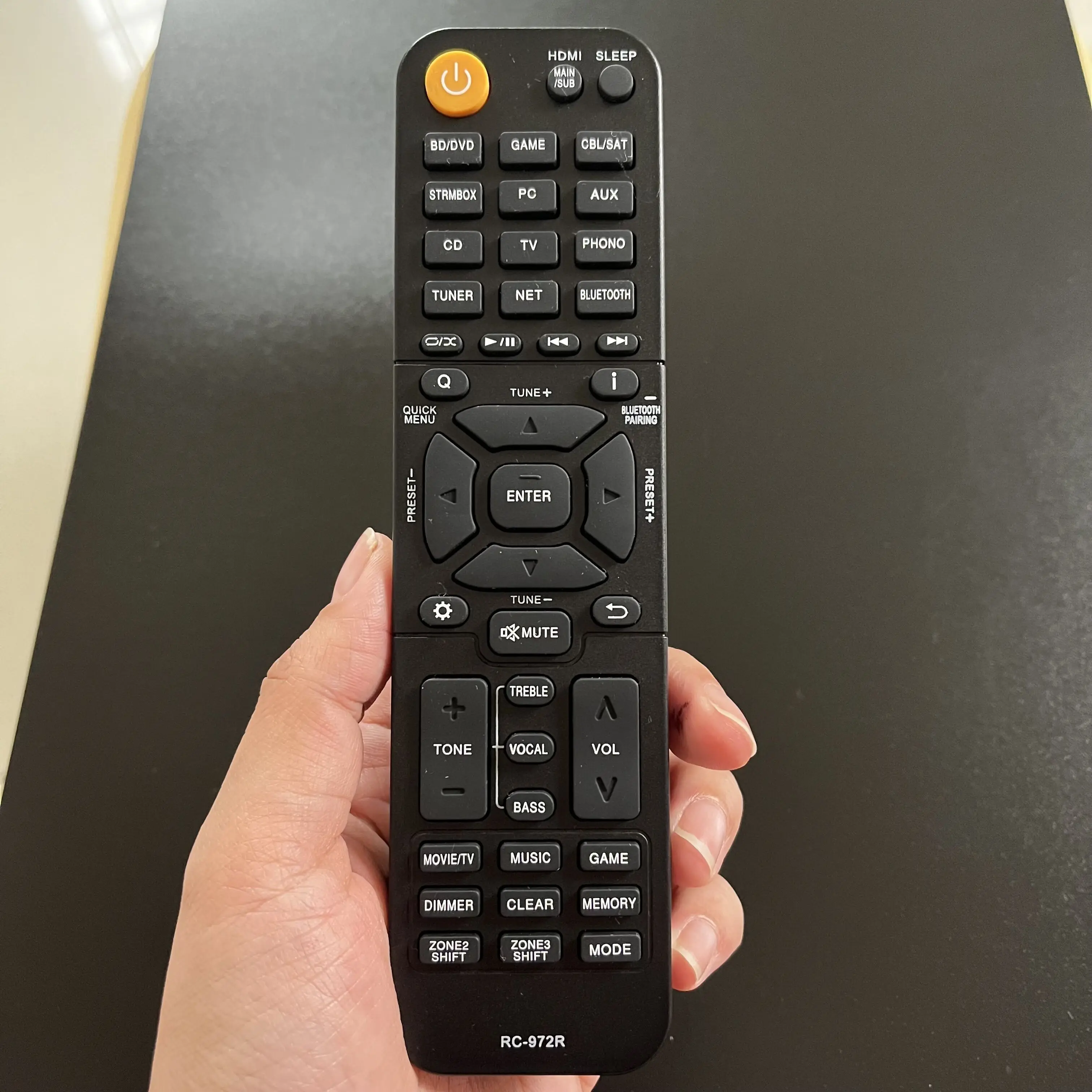 New AV Remote Control For Onkyo RC972R RC-972R 24140972 TX-NR797 TX-RZ840 TX-NR696 TX-NR595 AV Receiver