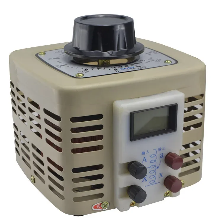 Single Phase Voltage Regulator TDGC2 500VA Digital Display Variac Autotransformer 500W Input 220V Output 0-400V Regulatable