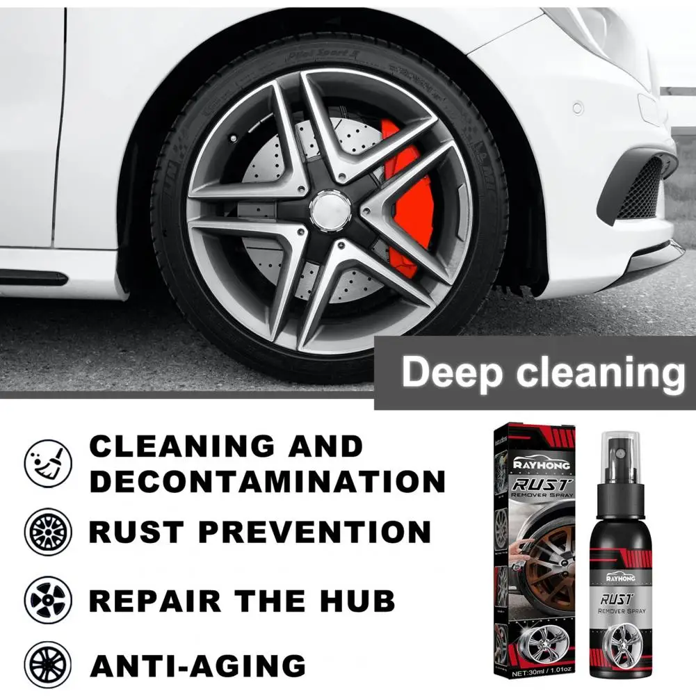 30ml/100ml Premium Tire Shine ampio uso Non conduttivo Safe Universal Car Tire Shine Spray per la rimozione della ruggine che elimina la corrosione