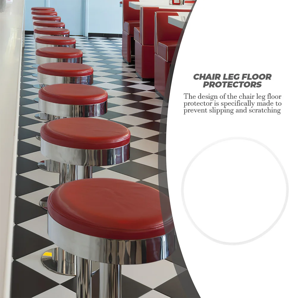 

Bar Stool Ring Floor Protector Replacement Plastic Base Ring Chair Leg Floor Protector Anti Slip Scratch for Various Floors