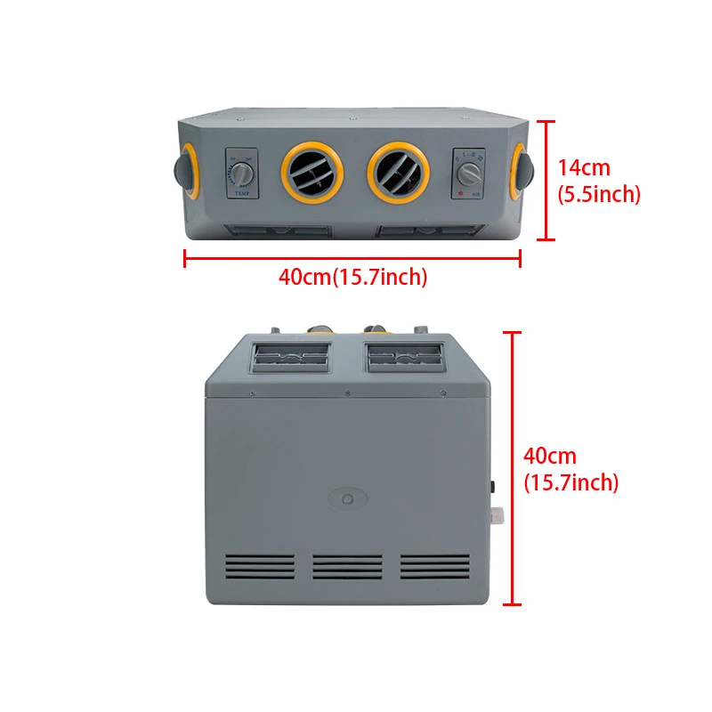 Universal 12V/24V A/C Air Conditioning Evaporator Assembly Unit for Car Van Heavy Duty Truck RV Motorhome AC Air Conditioner