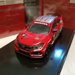 Tarmac 1:64 Scale Diecast Alloy Civic Type R FK8 NASA 2017 Racing Toy Car Model Classic Adult Souvenir Gift Static Display