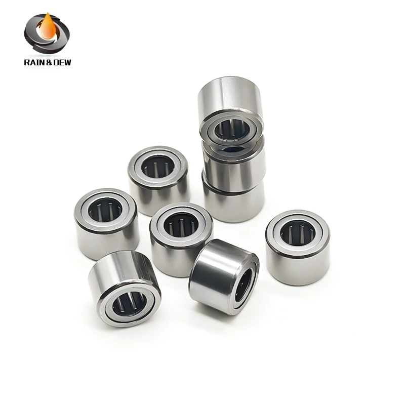 4 قطعة NK7/10 7x14x10mm تحمل الصلبة طوق محمل ذو بكرات إبرية محامل دون محامل الحلقة الداخلية NK7/10