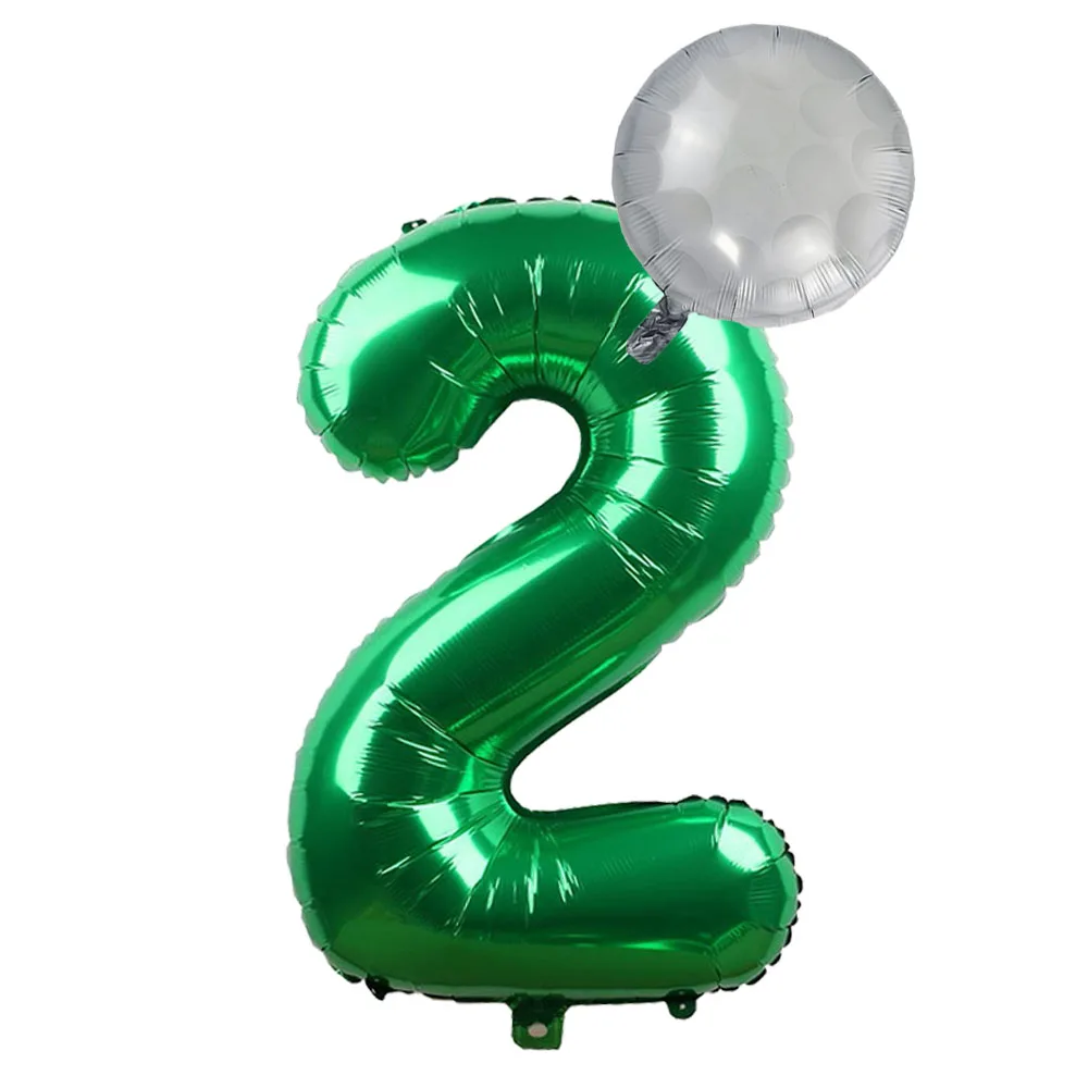 Golf 3th Birthday Party Decorations 32inch Green Number Balloon Golf Theme 3th Birthday Balloon Sport Golf Birthday Decorations