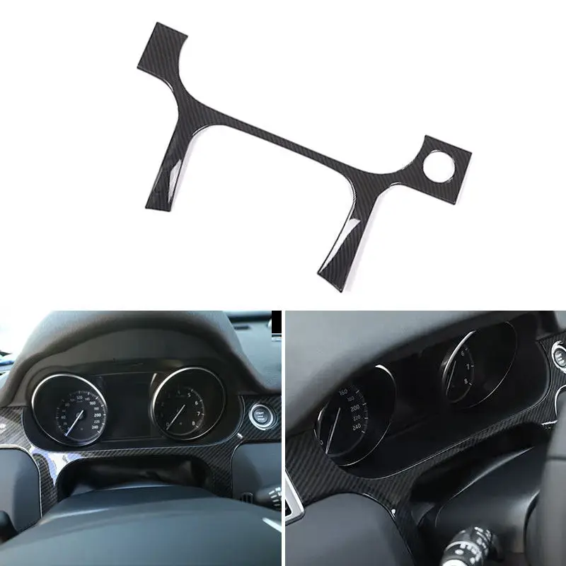 For Land Rover Discovery Sport 2015 2016 2017 2018 2019 LHD ABS Cabon Fiber Car Dashboard Panel Frame Cover Trim Accessories