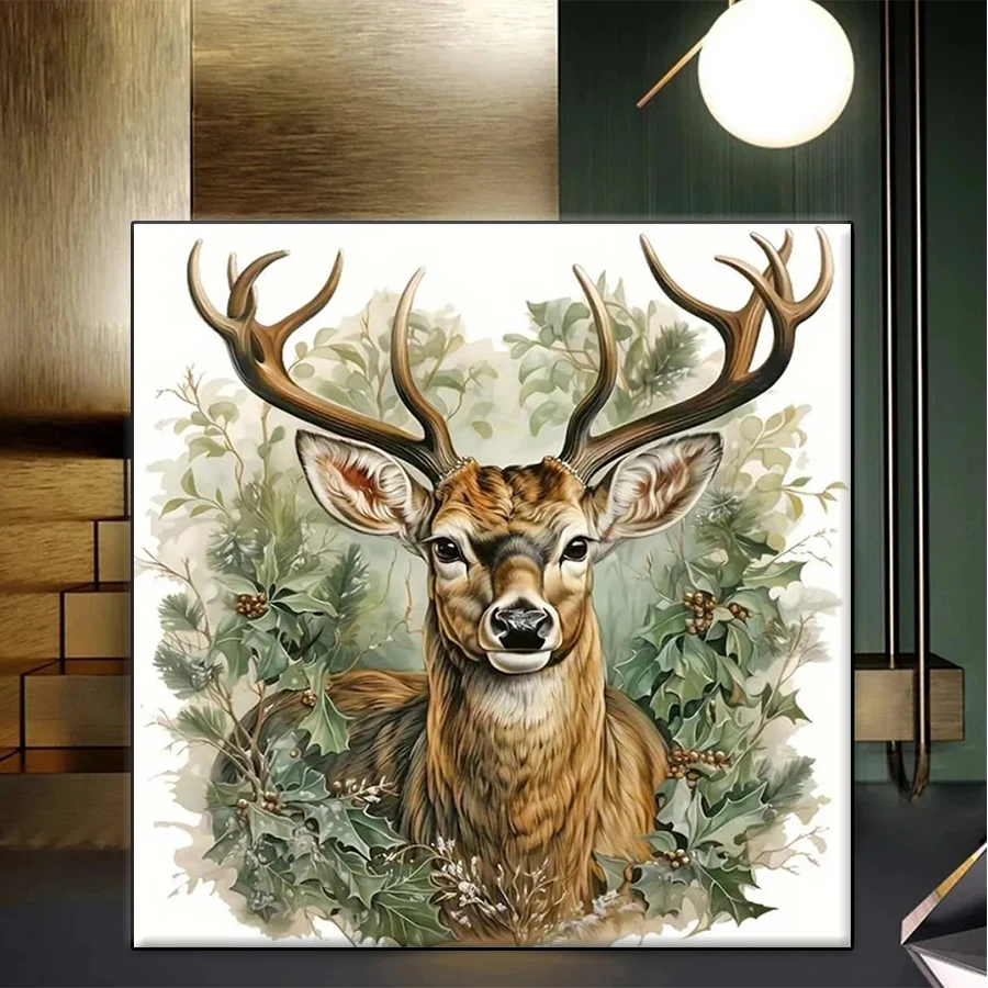 

New 5D Diamond Painting Animal Deer Art Sticker Diamond diy Embroidery Home Decoration Mosaic