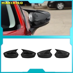 2Pcs Replacement Car Rearview Mirror Cover For Mazda 6 Atenza 2017-2021 Carbon Fiber Look