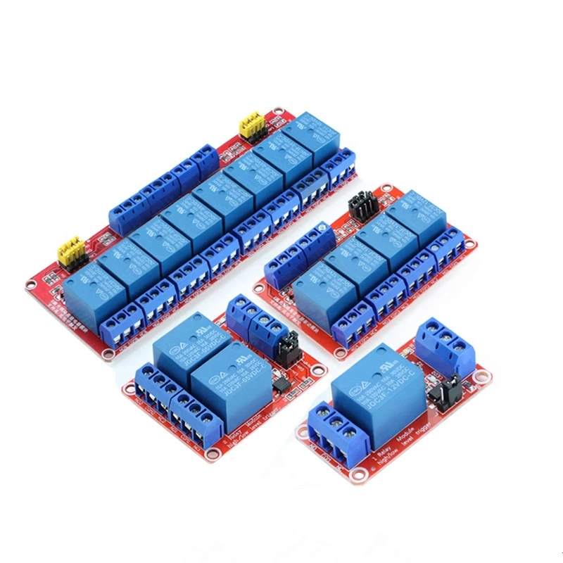 

1PCS 1/2/4/8 channel 5V12V24V relay module 9V support high and low level trigger optocoupler isolation development board