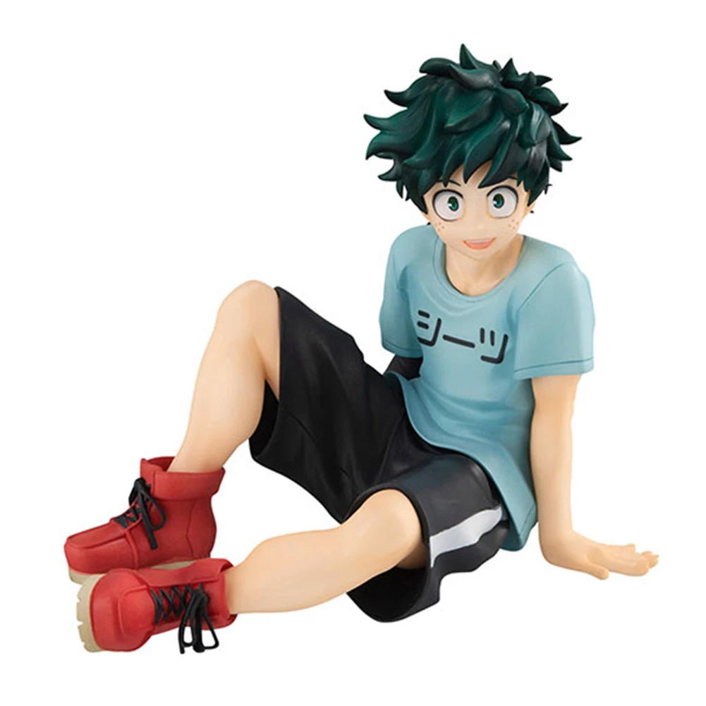 Figura de anime mha midoriya izuku figura de acción pose sentada Bakugou Katsuki estatuilla Todoroki Shouto figura PVC modelo estatua regalo