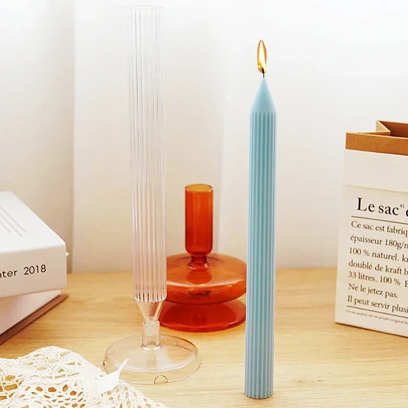 

Форма для длинных заостренных свечей в тонкую полоску, материалы для изготовления свечей своими руками, акриловая пластиковая форма, подарок для домашнего декора