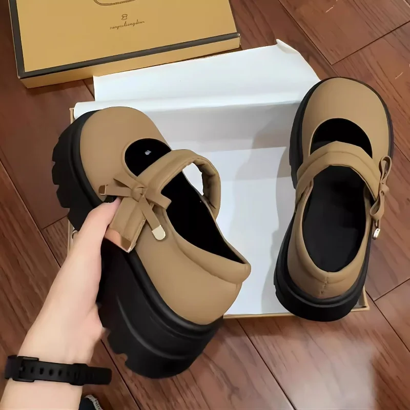 2025 Women Retro Chunky Mary Jane Shoes Japanese Student JK Uniform Small Leather Shoes Fashion Shallow Womens Dress Shoes Mujer