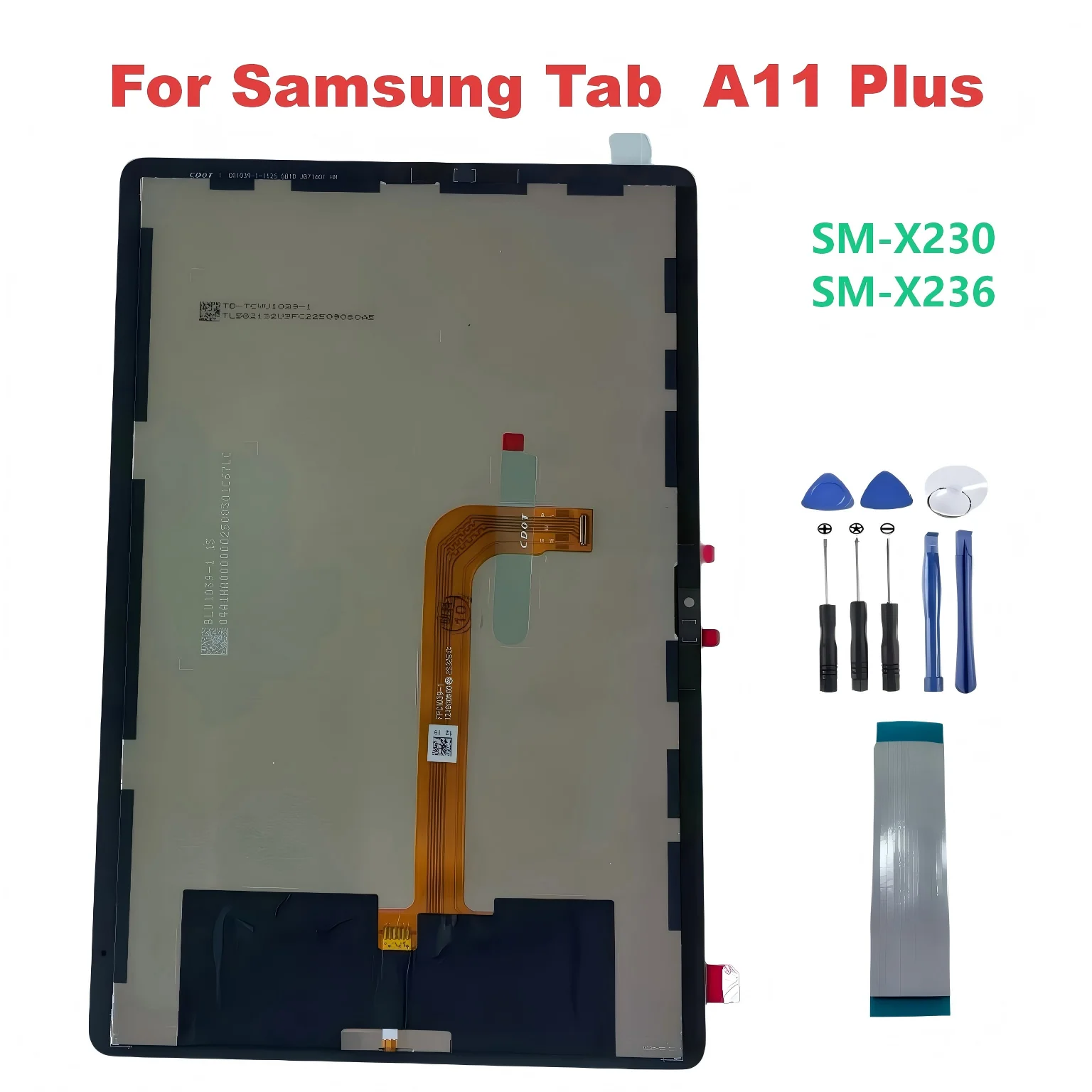 A+ For Samsung Tab A11+ A11 Plus SM-X230 SM-X236 SM-X235 X230 X236 X235 LCD Touch Screen Digitizer Assembly