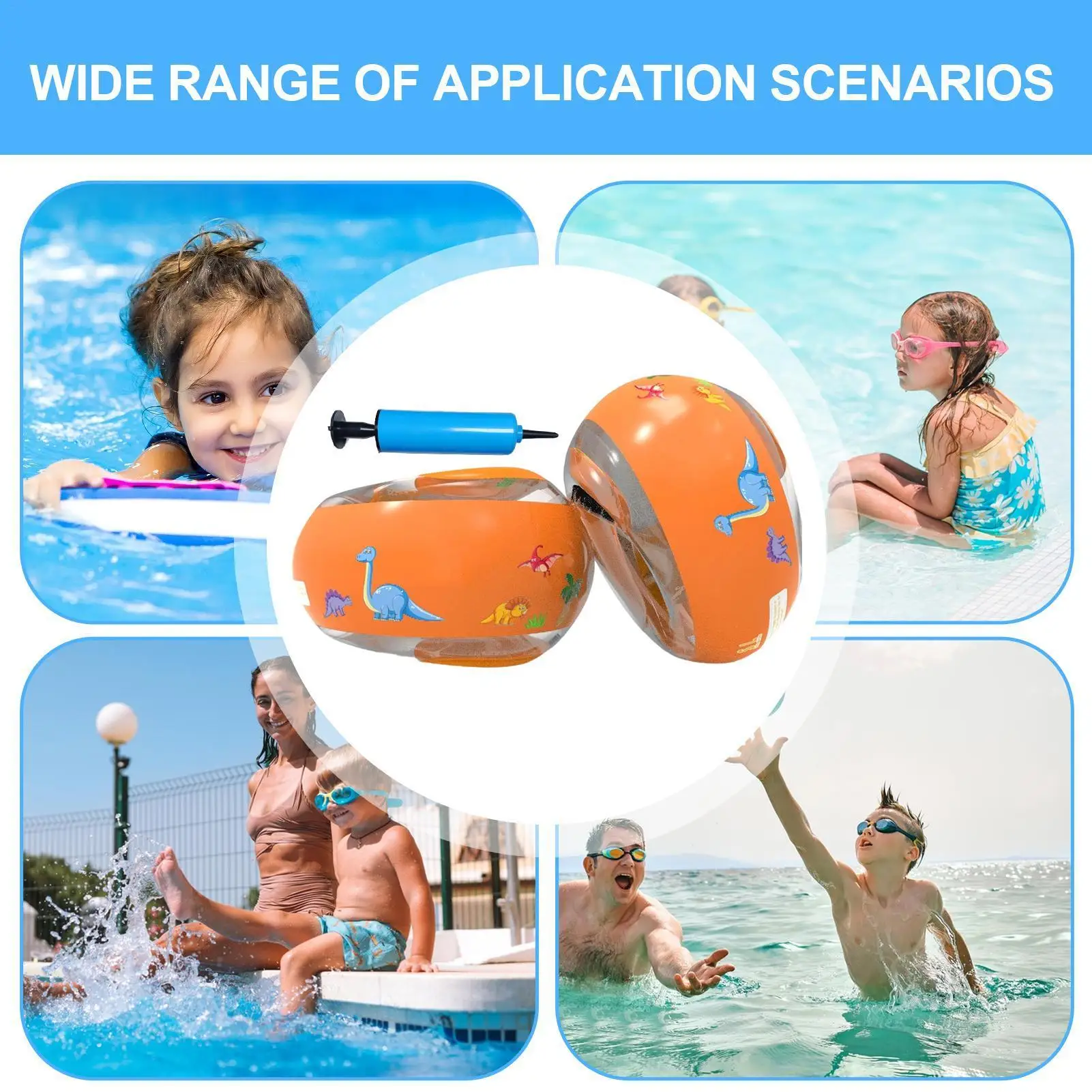 Bebê flutuador braço manga anel flutuante colete salva-vidas seguro colete de flutuabilidade nadar espuma piscina brinquedos colete salva-vidas criança equipamentos de natação braçadeiras
