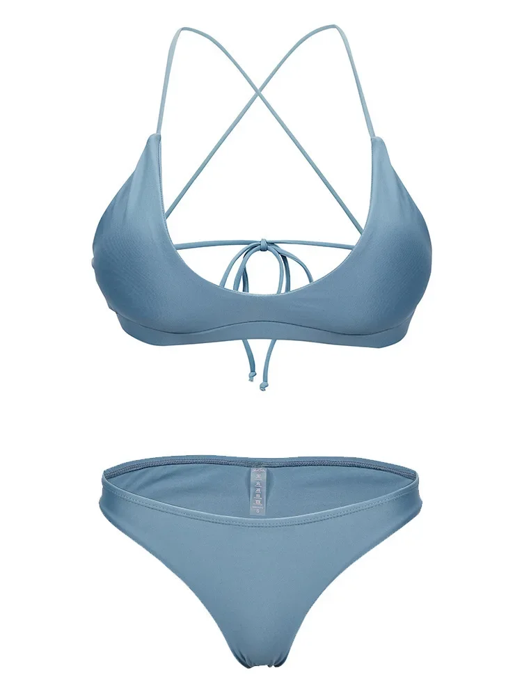 2023 Nieuwe Solide Micro Bikini Push-Up Vrouwen Badpak Sexy Sling Badmode Tweedelige Set Zomer Strandkleding Badpak Mujer Dames