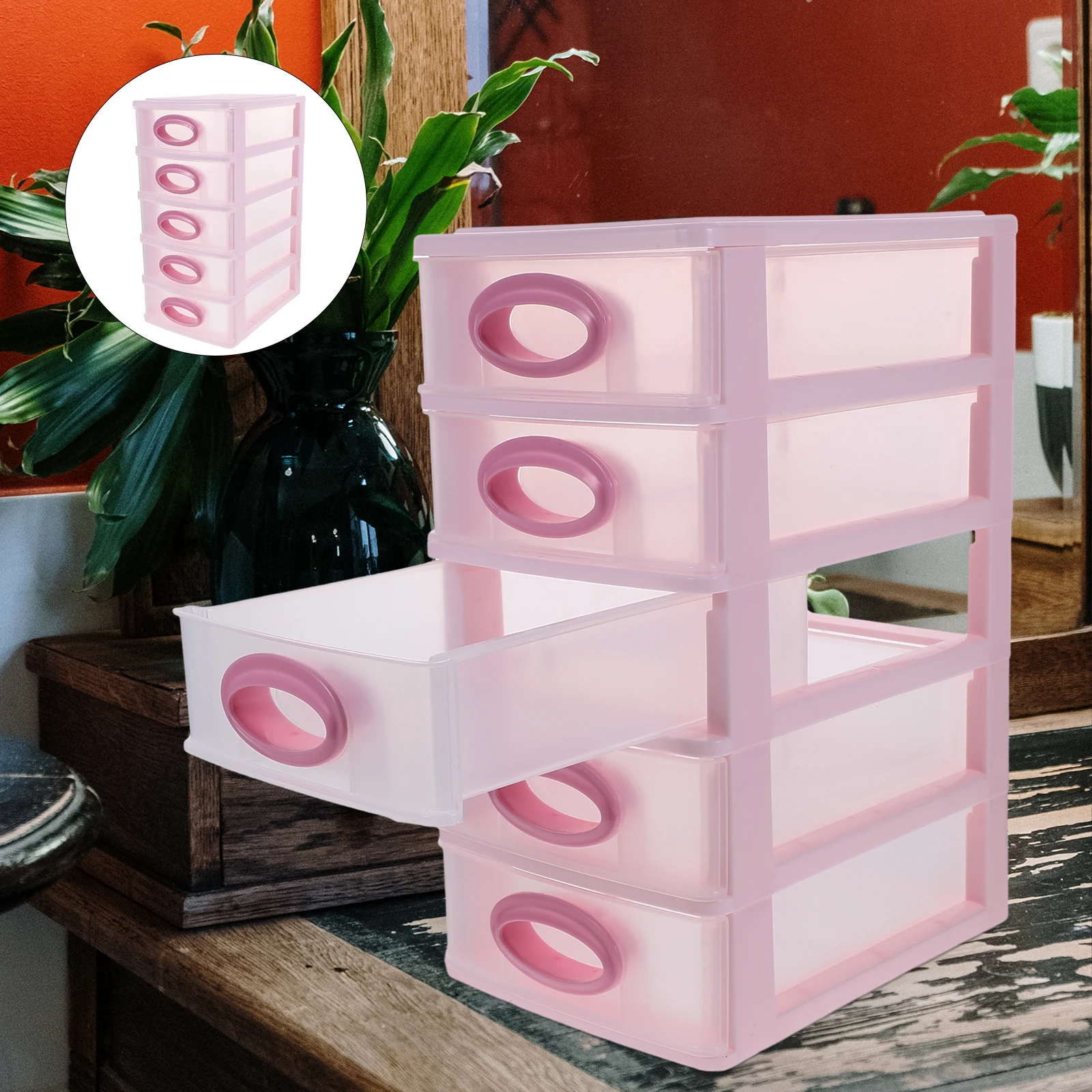 

Drawer Storage Box Makeup Organizer Desktop File Cabinet Plastic Box For Cosmetics Office Supplies Tidy Home Pp Material