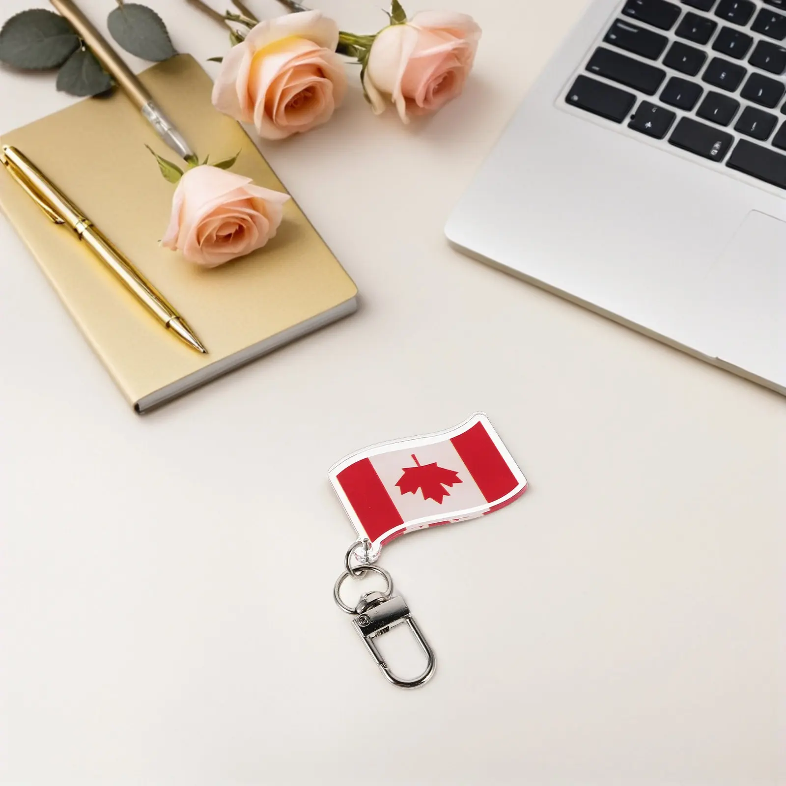 10 PCS Canadian Souvenirs Canada Day Accessories Decorations Keychain Backpack Pendant Keychains Flag Maple Leaf