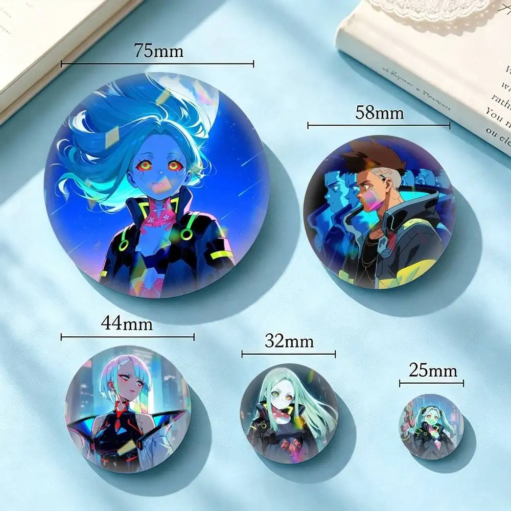 Rebecca Lucy David Martinez 25 32 44 58 75mm Badges Personalized Round Brooches Pins Accessory Gift