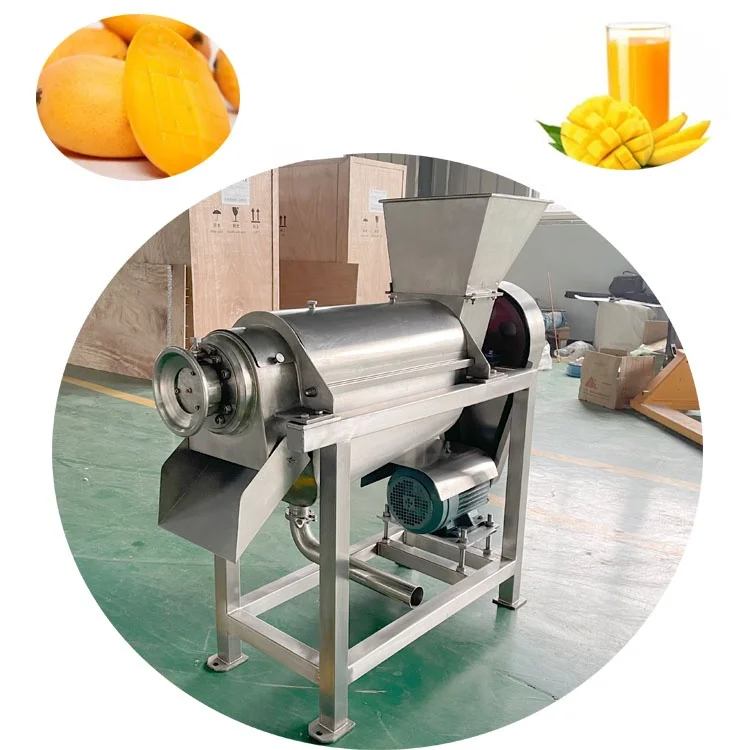 Hot Sale Spiral Juicer and Industrial Fruit Juice Extractor Fruit Juice Cold Press Machine