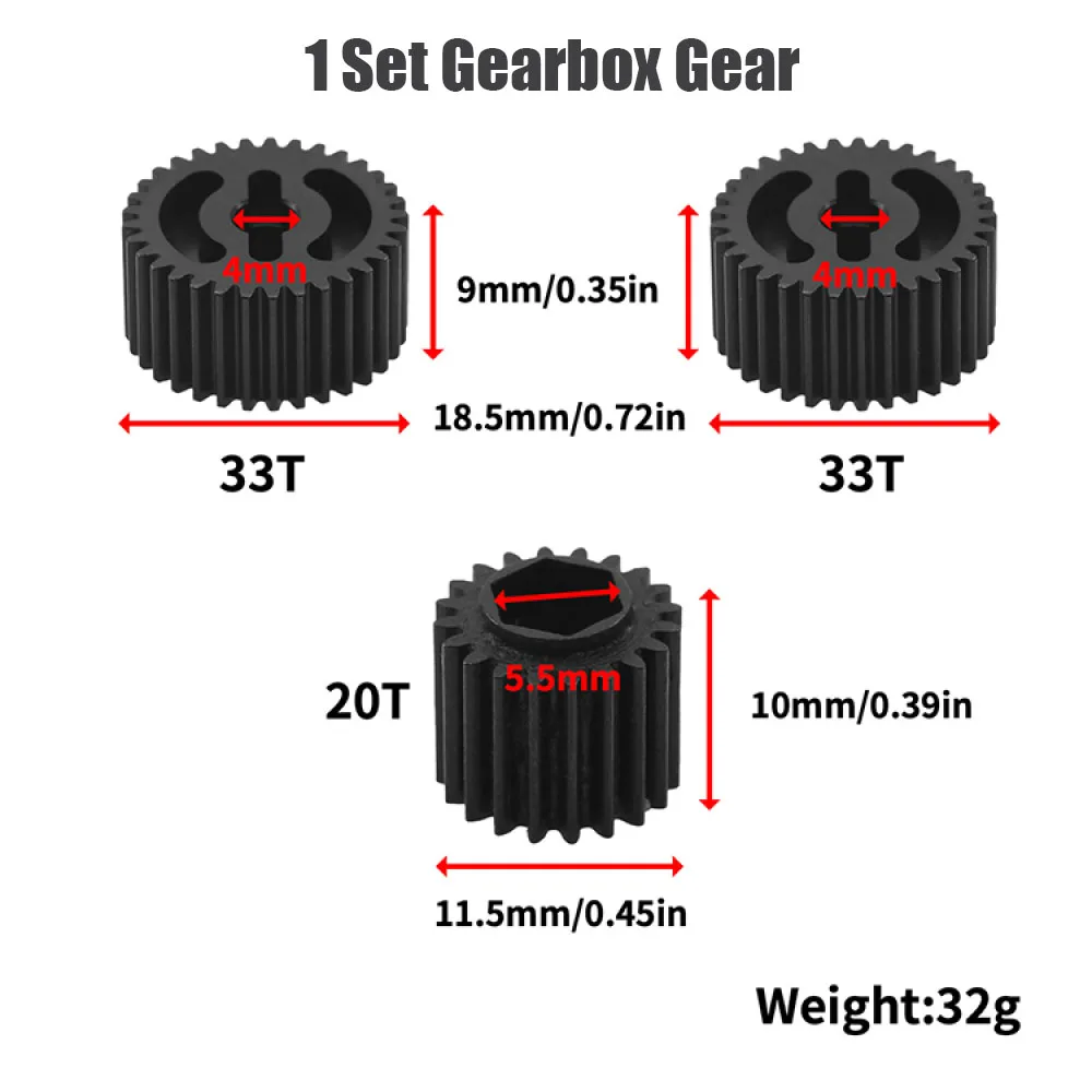 

For Tamiya 51506 xv0145# Steel Transmission Gearbox Gear Set with Gear High Quality RC Car Upgrade Spare Part Accessory