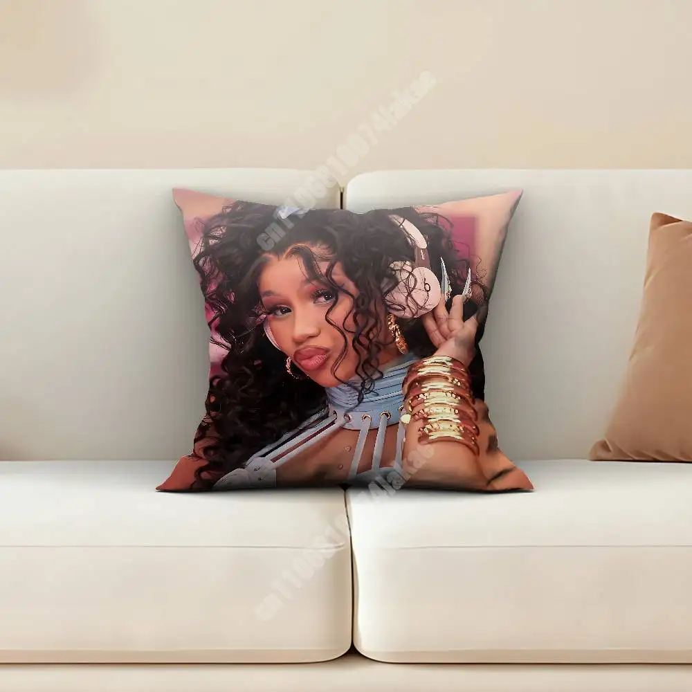 C-Cardi B Little Miss Drama Rap Queen Sofa Couch Pillow Cover Cushion Case Cozy Bedroom Accent Studio Furnishing