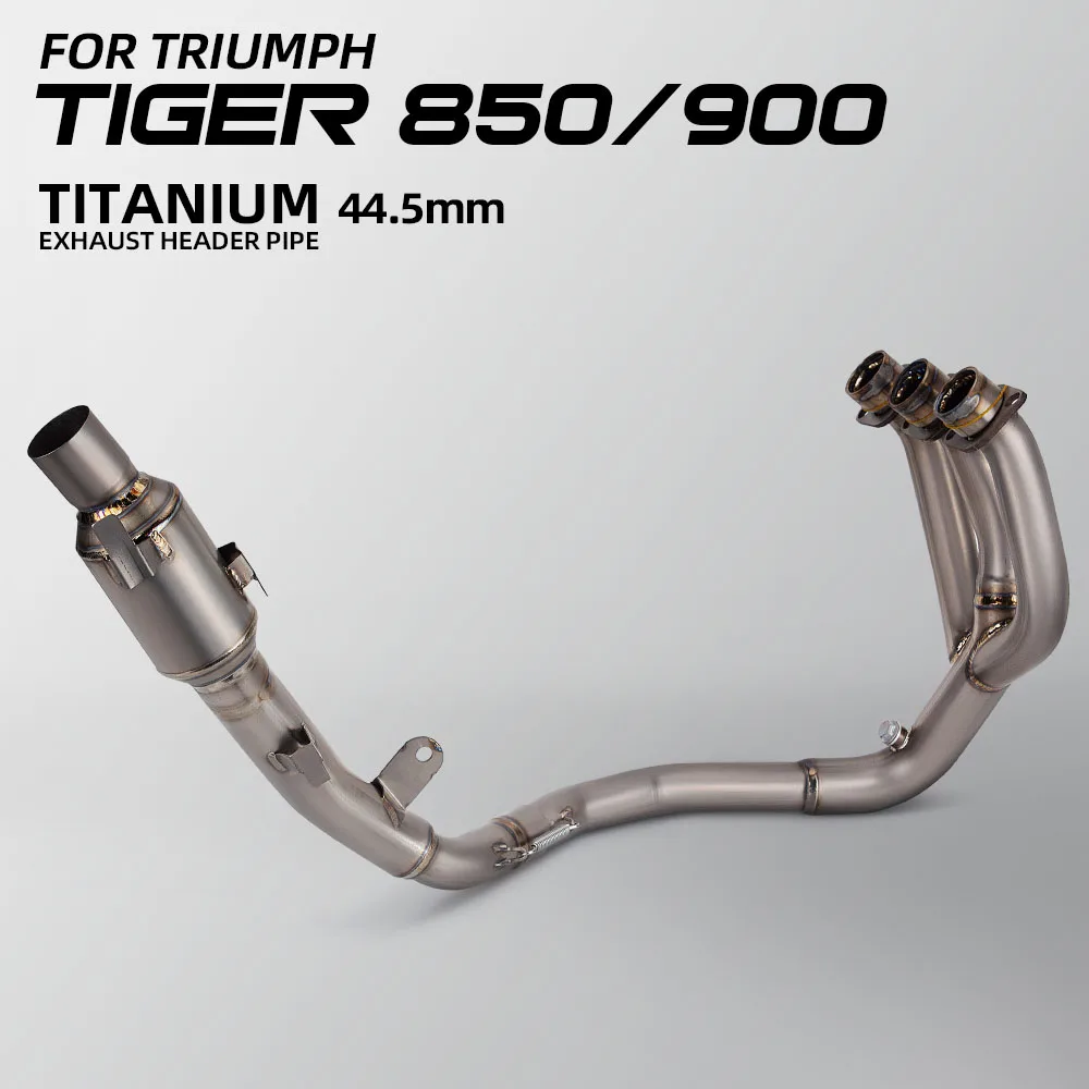 

Titanium Alloy Motorcycle Exhaust Escape Moto Catalyst Connect Front Link Pipe For Triumph Tiger 850 Tiger900 2020-2024