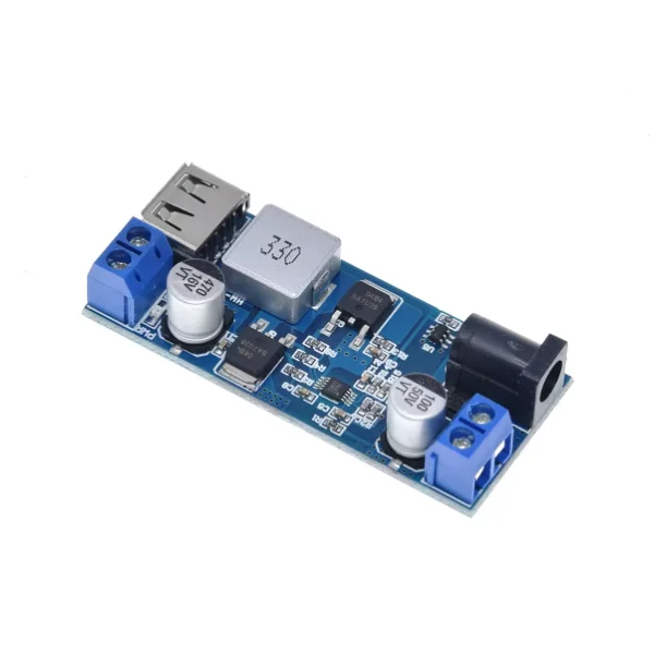 24V 12V a 5V 5A Módulo de alimentación DC-DC XY-3606 Convertidor de potencia Ultra LM2596S DC5.5X2.1MM