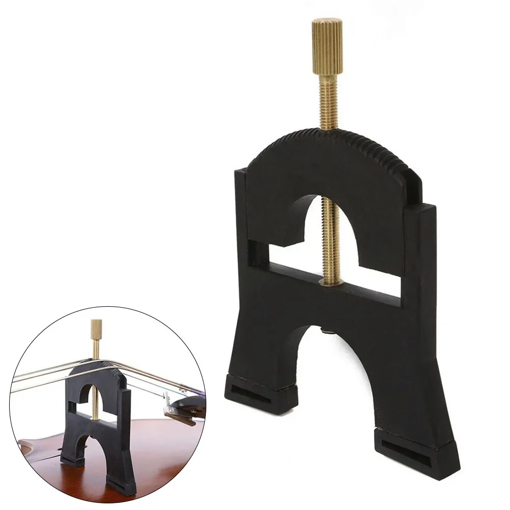

1444 Size Cello Bridge Tool with Serrated String Lifter for Securely Holding Tensioned Strings During Bridge Work
