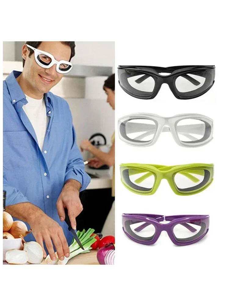 Kitchen Onion Glasses Anti-Tear Cutting Chopping Eye Protect Glasses Safety Tools Kitchen Gadgets Anti-fog Lenses