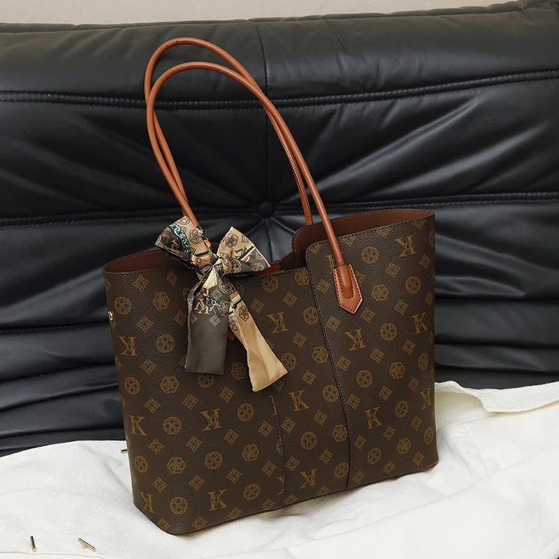 High-end bags for women, vintage tote handbags, large capacity, versatile and elegant shoulder bags