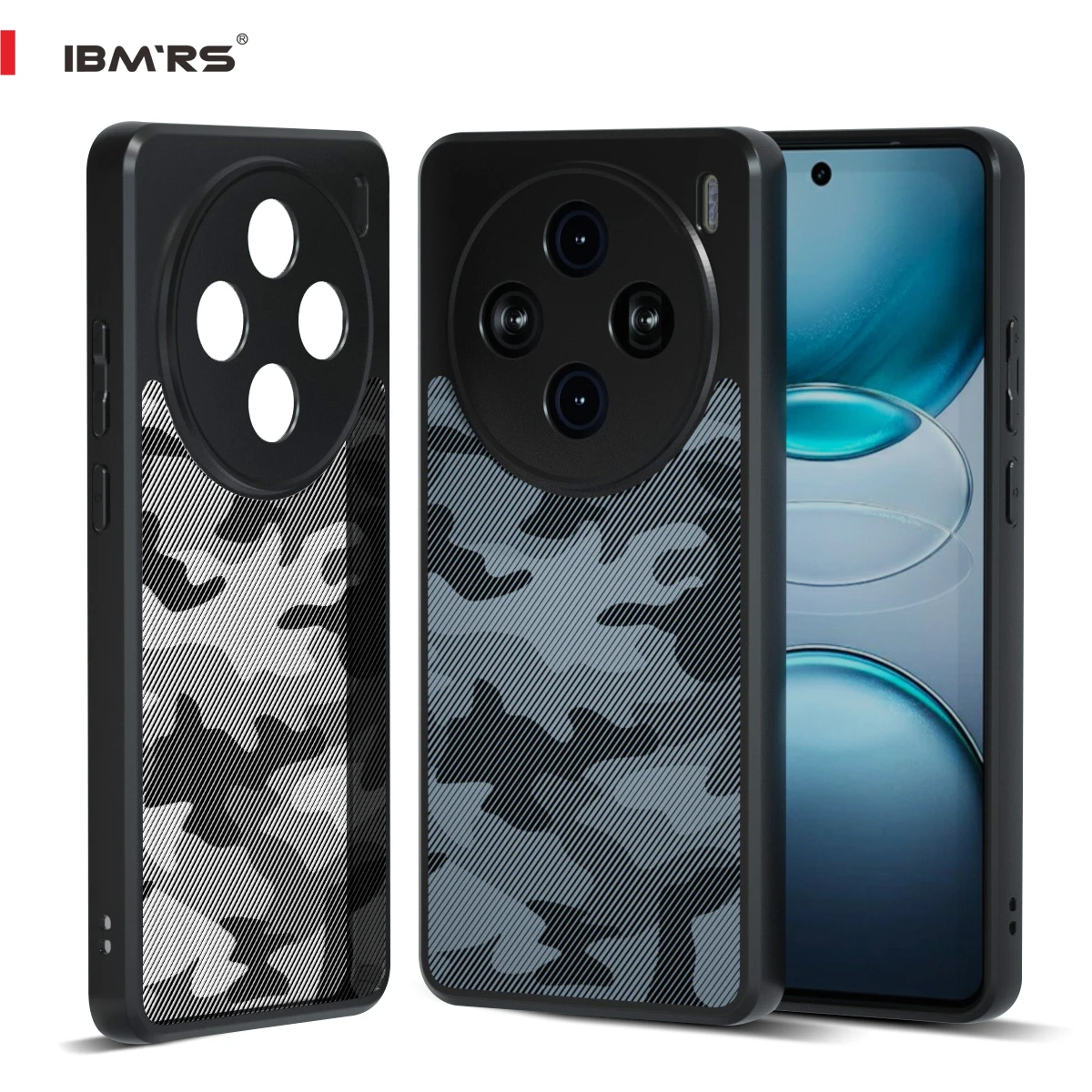 

Камуфляжный чехол IBMRS для Vivo X100s, противоударный чехол в стиле милитари, углы воздушной защиты и воздушной бронежилет, защита от отпечатков пальцев