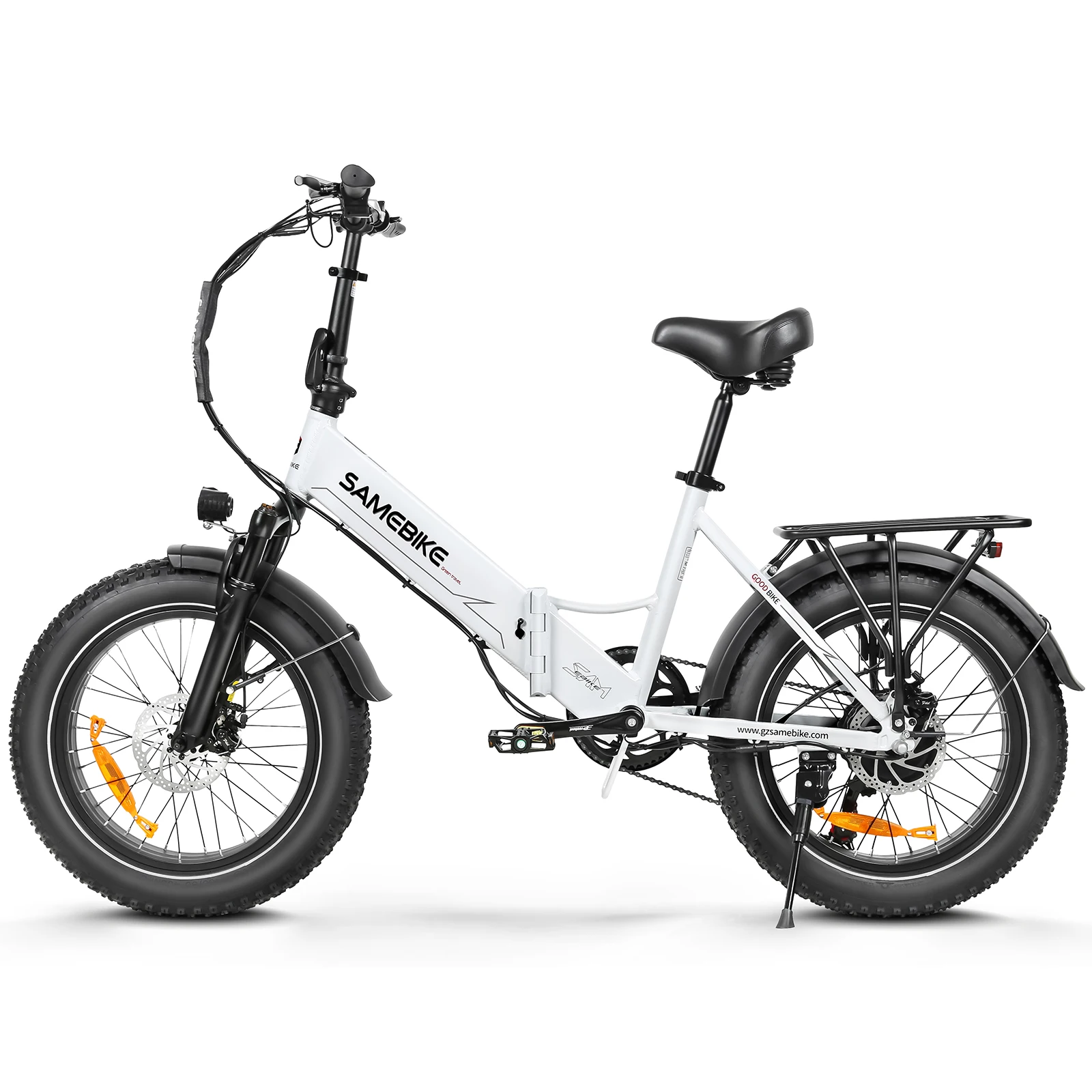 AliExpress SAMEBIKE samebike LOTDM200-II Adult electric bike 750W City ebike 48v13Ah Foldable E-bike 20 inches fat tire E-Mountain bike