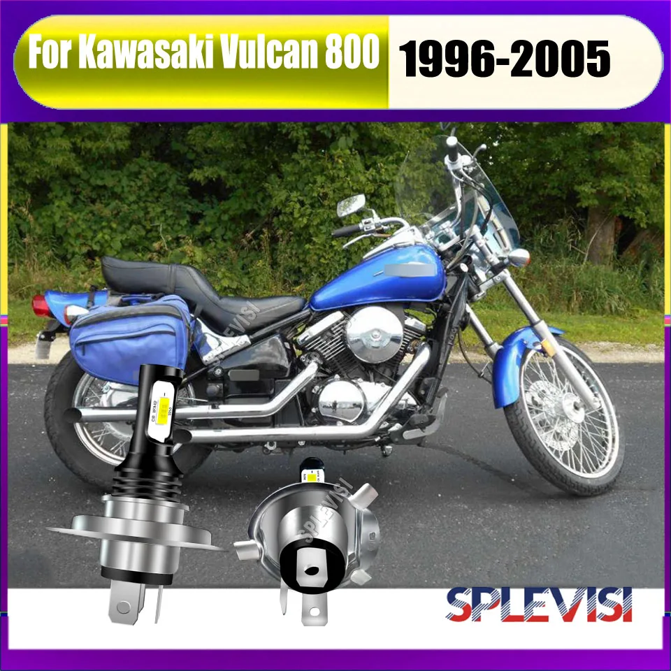 

2x 9003 H4 LED Whtie Headlight maximize longevity and performance For Kawasaki Vulcan 800 1996 1997 1998 1999 2000 2001-2005