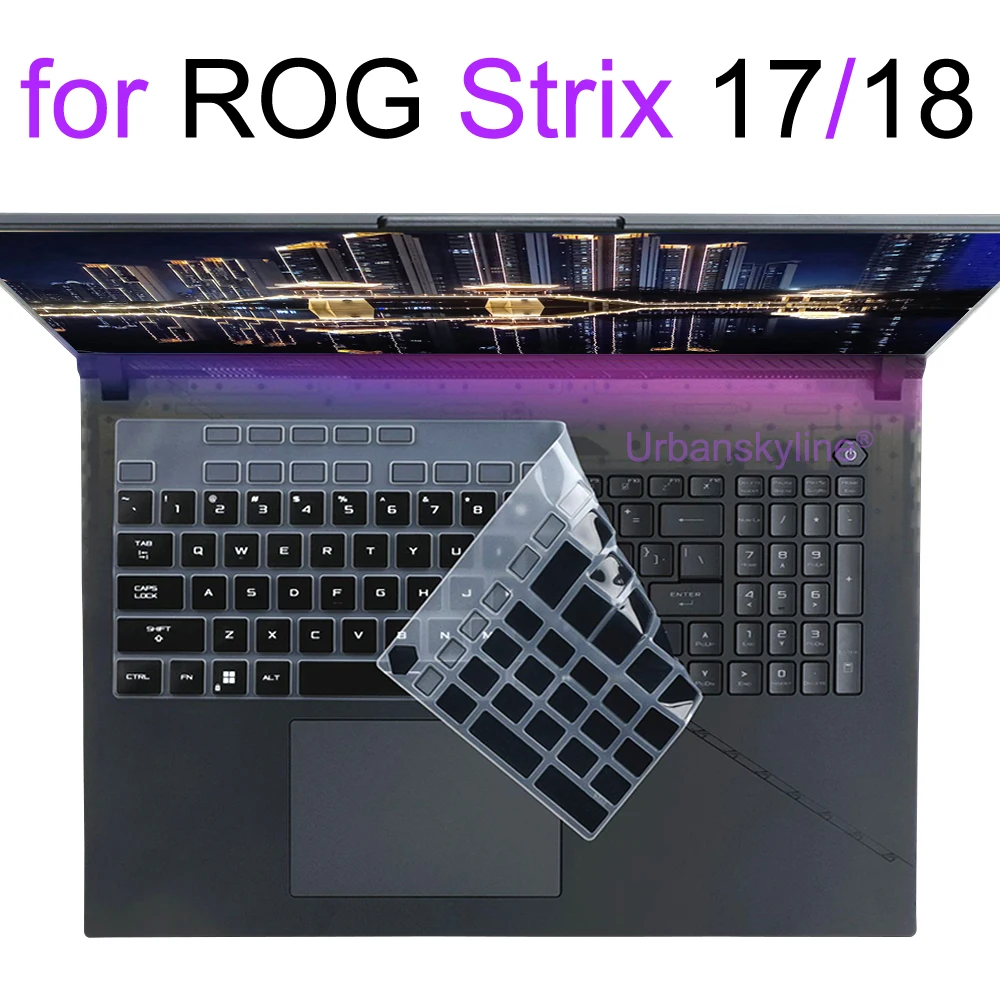 Keyboard Cover for ROG Strix Scar 17 18 G17 G18 Hero G713 G712 G733 G732 G731 G834 G835 G814 G815 Silicone Protector Skin Case