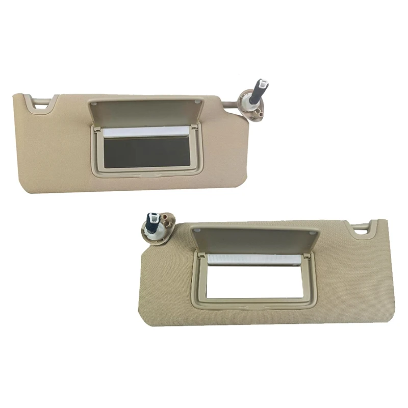 

Beige Side Sun Visor Shield With Light Makeup Mirror For Honda Accord 2008-2013 Car Sunvisor Shade