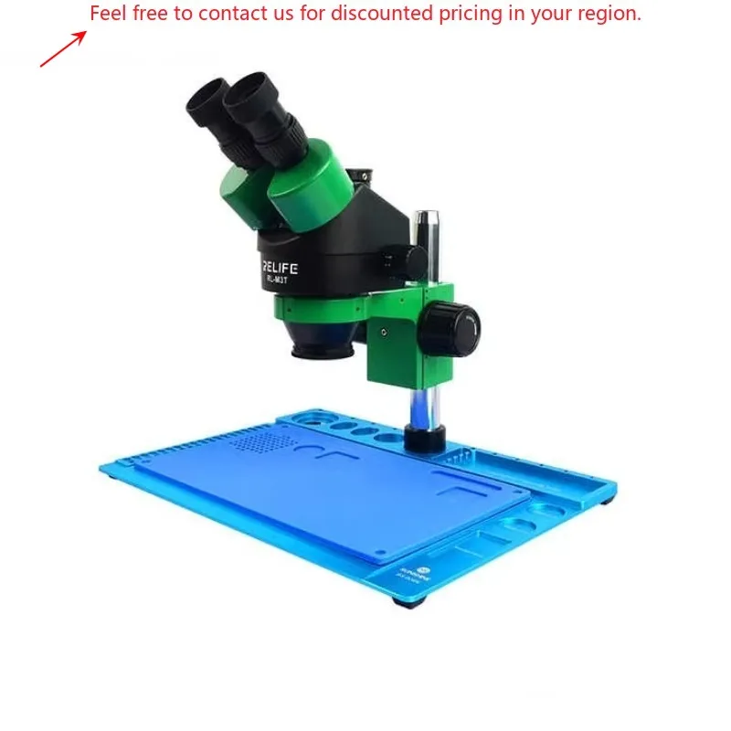 

RELIFE RL-M3T-004N Trinocular Stereo Microscope Digital Microscope For Mobile Phone Jewelry Repair PCB Welding Tools