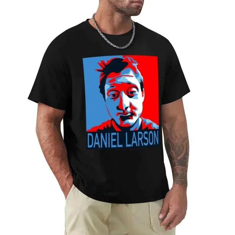 Daniel Larson for President T-Shirt Short sleeve tee Blouse sublime black t-shirts for men