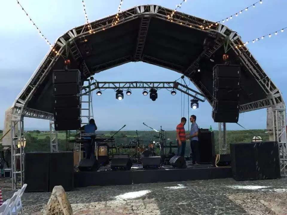 Used Easy To Install Aluminum Movable Trusses Compatible Performing /advertising Stage Truss Roof