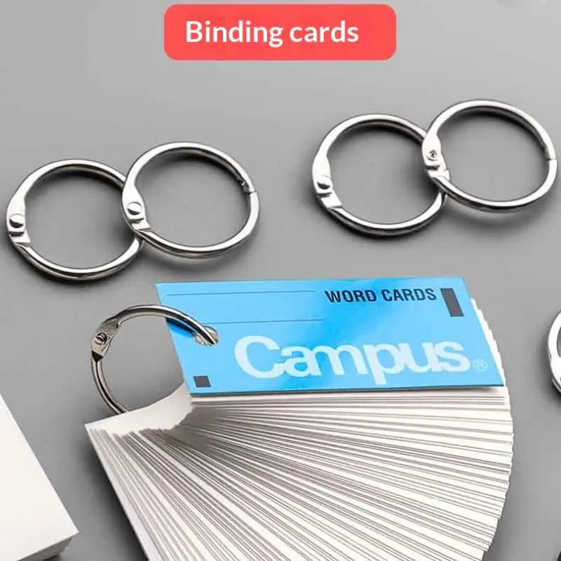 50 Buah Cincin Besi 20/30/40MM untuk Loose Leaf, Cincin Pengikat, Cincin Spiral, Cincin Besi, Cincin Buku, Cincin Binder Loose Leaf