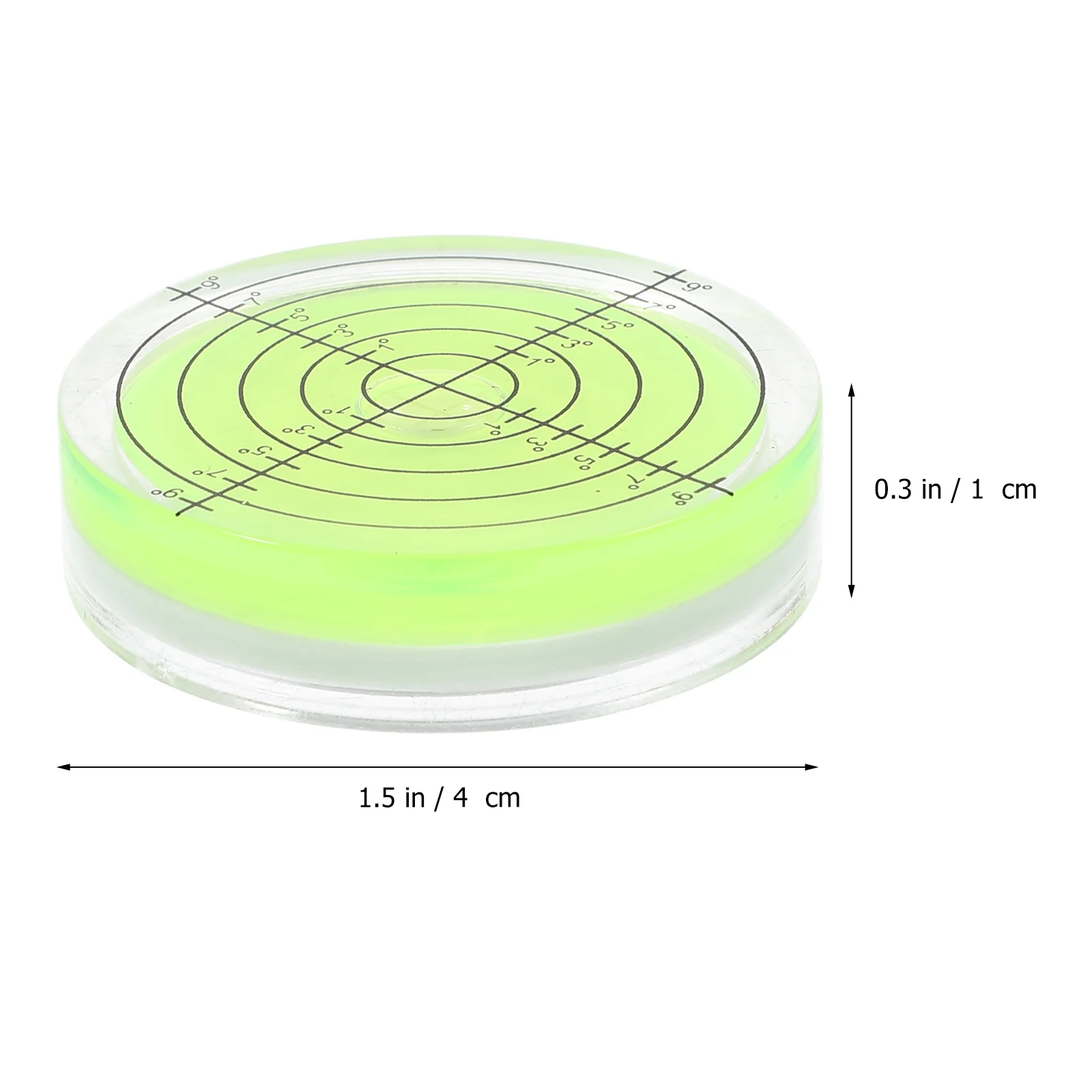 Spirit Level High Precision Golf Ball Mark Plastic Lightweight Markers Bubble Measuring Tool