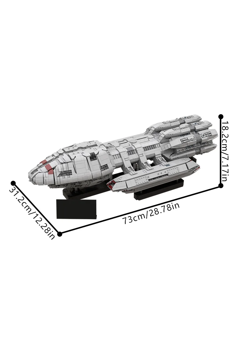 MOC Battlestar Pegasus - UCS مقياس الطوب نموذج حرب الفضاء فيلم UCS مقياس Battlestar Galactica سفينة الفضاء ألعاب مكعبات البناء