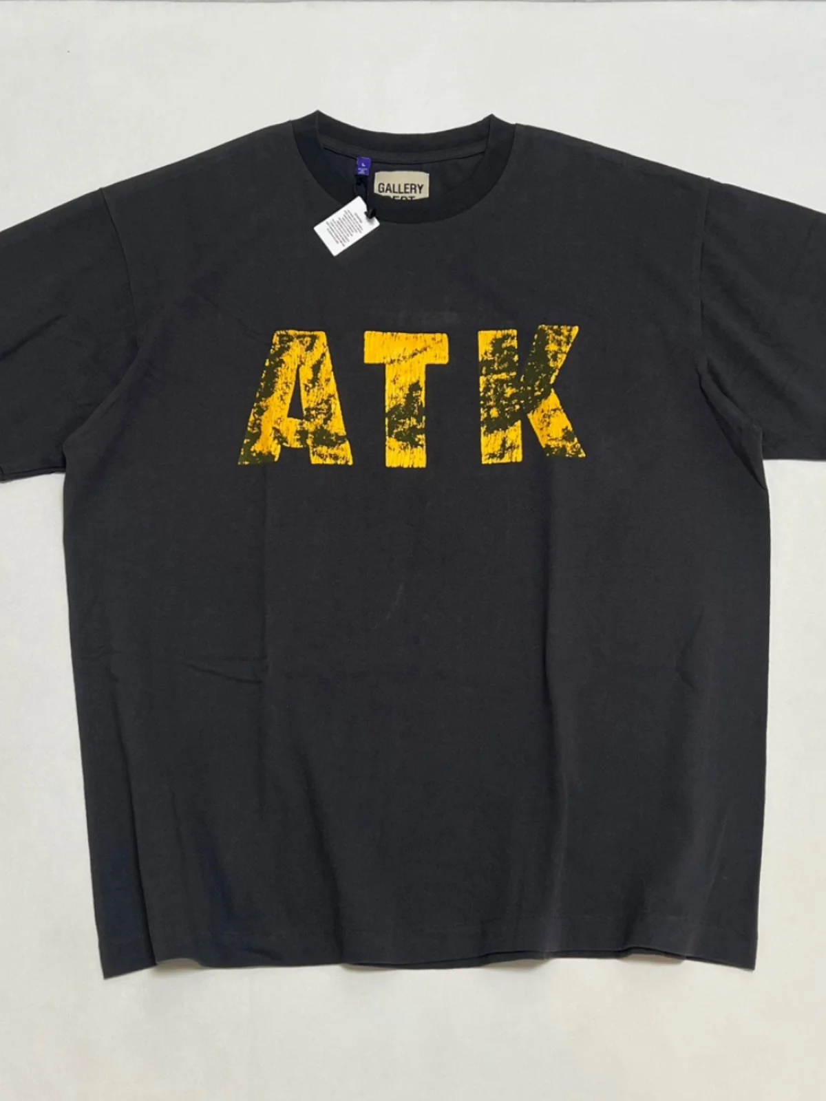 

ATK Printed Waed Vintage round Ne ort Sve Loose T-irt Pure Color Base Layer Tee for All Seasons Youth Faion