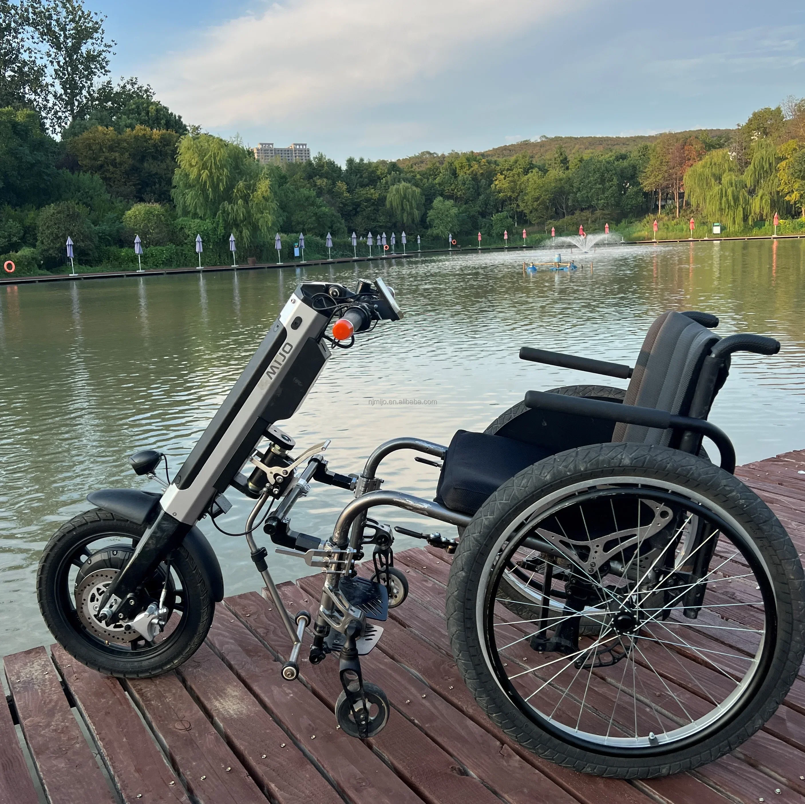 Cheap Factory 800W Motor Electric Handcycle Attachment, Handbike Conversion Kits for Disabled