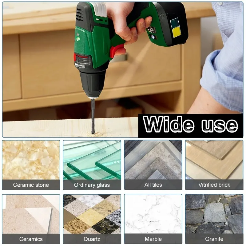 3/4/5/6/8/10/12mm cruz hex broca conjunto de perfuração rápida brocas de carboneto cruz interna três pontos chave de fenda bit ferramentas