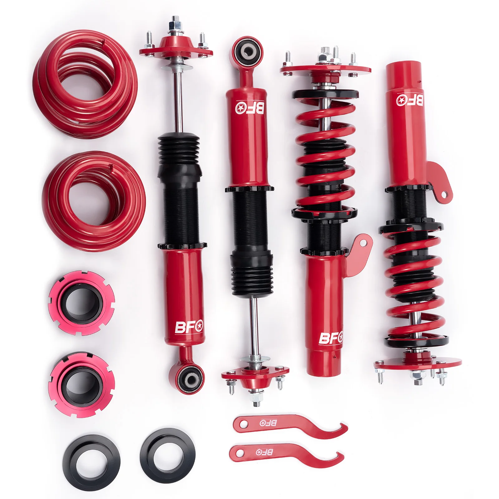 Coilovers Shocks Springs Kits For BMW E46 320i 325i 330i Adj Height 2001-2005