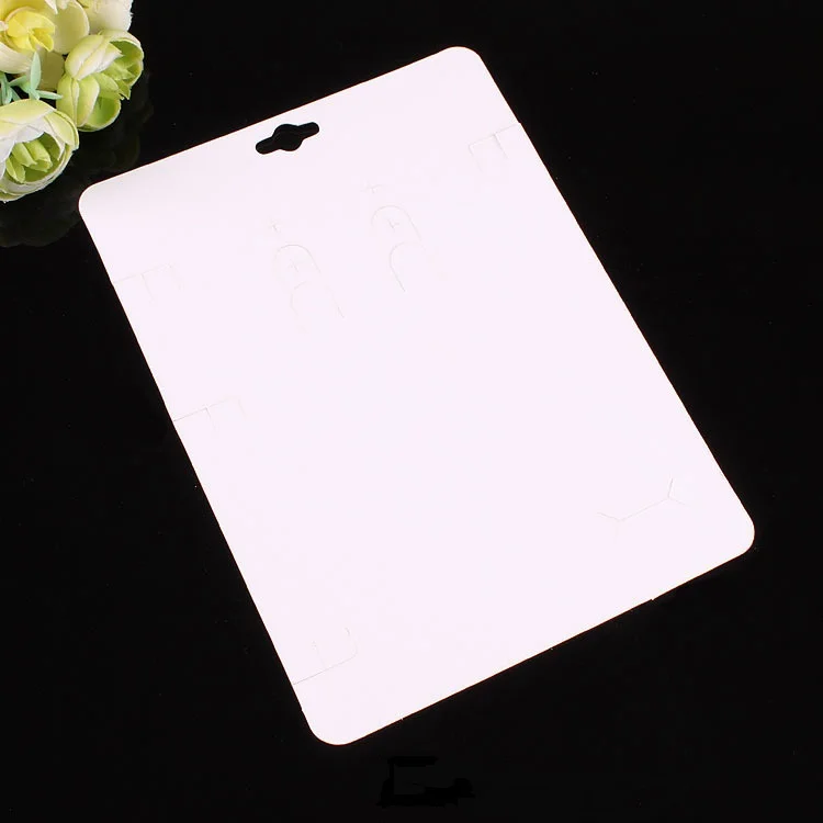 100pcs Kraft Fashion Jewelry Big Card Necklace& Earring 14x19cm Black Paper Hang Tag Jewelry Displays Cards
