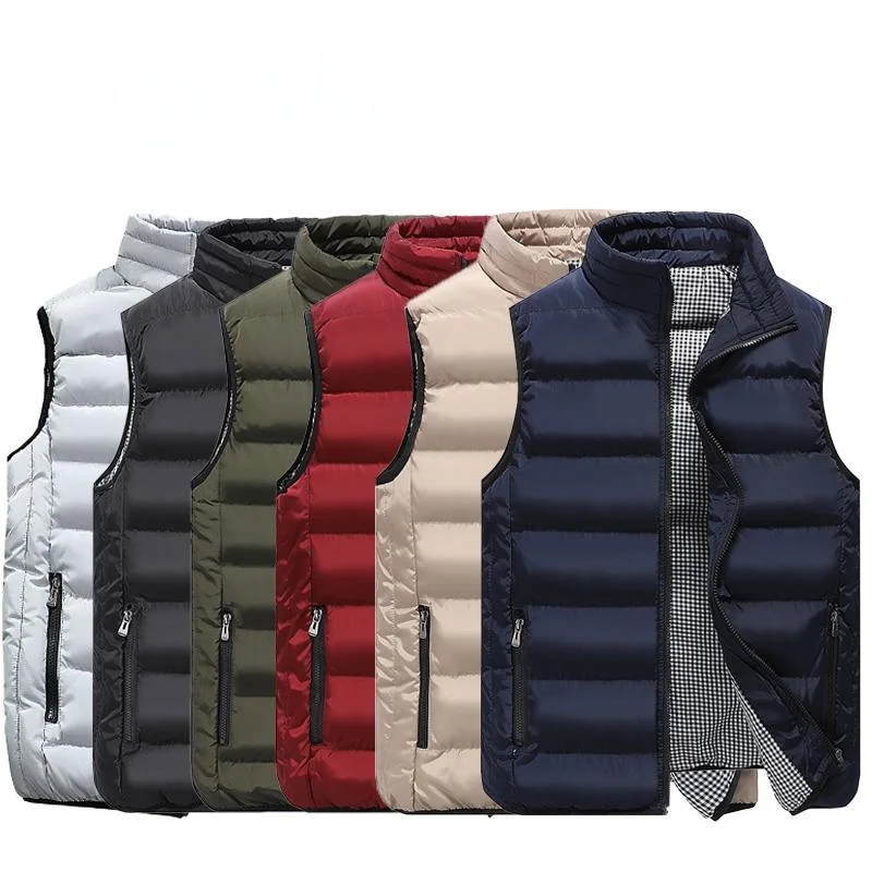 

Thickened Cotton Vest Men's Padded Vest Neutral Style Other Functionality Spring Season Other Details Other Fabric