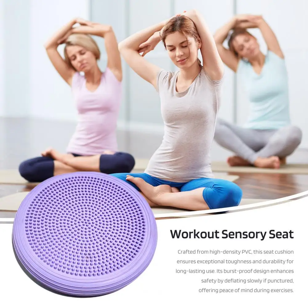 High-density Pvc Cushion Pvc Yoga Balance Pad Enhance Core Stability Training Massage with Wobble Cushion Board Wiggle Seat